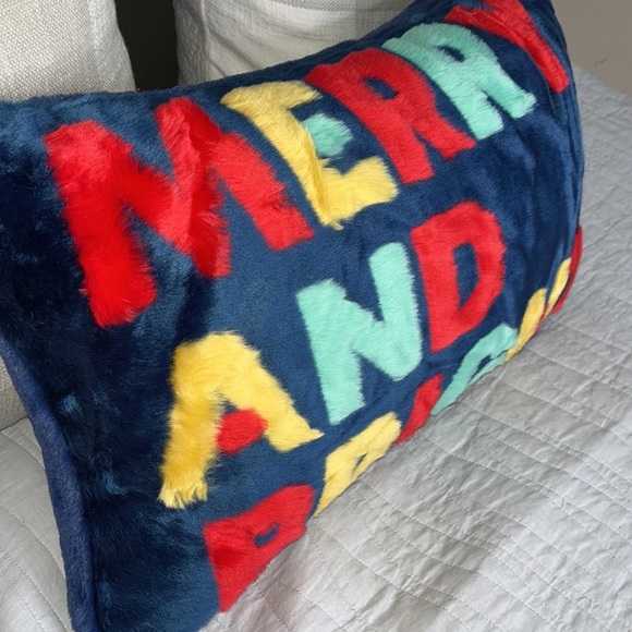 Merry and Bright Colorful Pillow - Picture 2 of 7